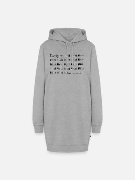 Einzelfälle - Polizeiproblem - Hoodie-Kleid - Grau meliert