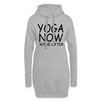 Yoga Meditation Spa - Hoodie-Kleid - Grau meliert - Vorne