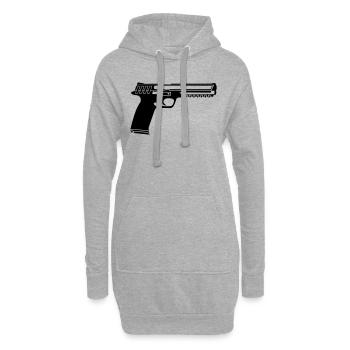 gun - Hoodie-Kleid - Grau meliert - Vorne