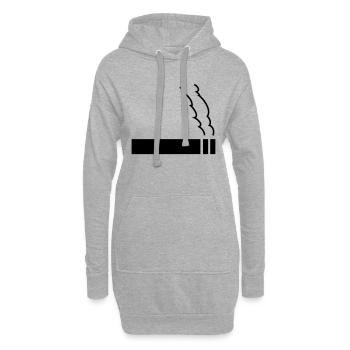 zigarette - Hoodie-Kleid - Grau meliert - Vorne