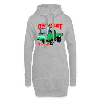 Multicar M25 bunt - Hoodie-Kleid - Grau meliert - Vorne