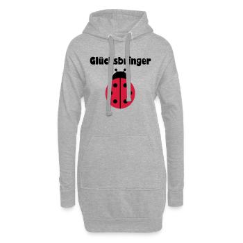 Marienkäfer - Hoodie-Kleid - Grau meliert - Vorne