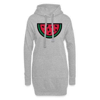 Melone - Hoodie-Kleid - Grau meliert - Vorne