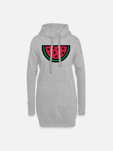 Melone - Hoodie-Kleid - Grau meliert