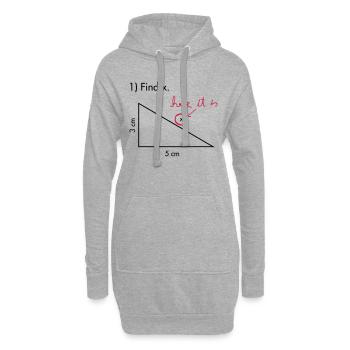 Finde X - Hoodie-Kleid - Grau meliert - Vorne