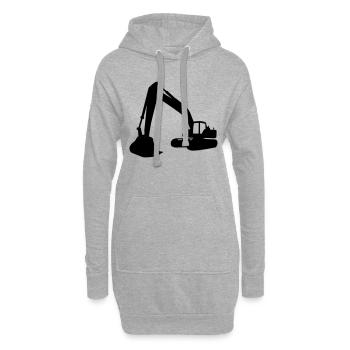 Bagger - Hoodie-Kleid - Grau meliert - Vorne