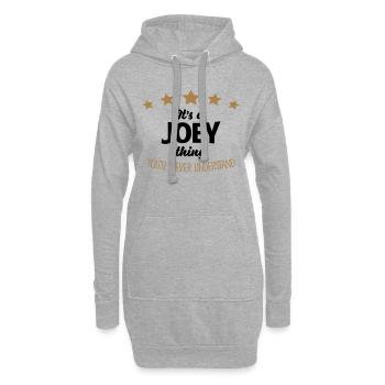 It's a joey name thing stars never unders - Hoodie Dress - heather grey - Front