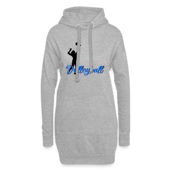 Volleyball - Hoodie-Kleid - Grau meliert - Vorne