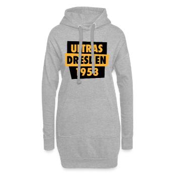 Ultras - Dresden - 1953 - Sachsen - Hoodie-Kleid - Grau meliert - Vorne