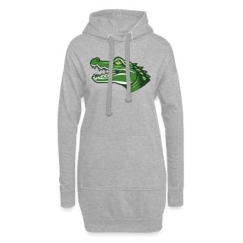 Paul das Krokodil - Hoodie-Kleid - Grau meliert - Vorne