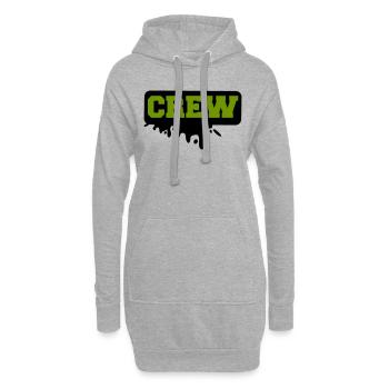 équipage - Sweat-shirt à capuche long Femme - gris chiné - Devant