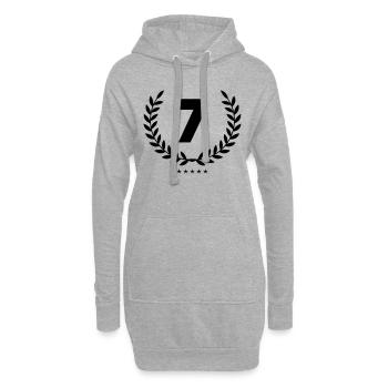 kranz 7 - Hoodie-Kleid - Grau meliert - Vorne