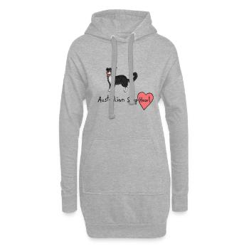 shepheart - Hoodie-Kleid - Grau meliert - Vorne