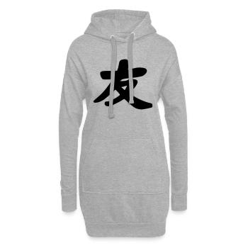 Freundschaft - Hoodie-Kleid - Grau meliert - Vorne