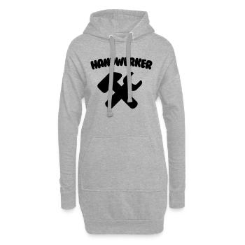Handwerker - Hoodie-Kleid - Grau meliert - Vorne