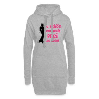 Pour être encore JGA trop beau libre - Sweat-shirt à capuche long Femme - gris chiné - Devant