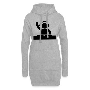 Dj - Hoodie-Kleid - Grau meliert - Vorne
