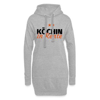 Köchin Rente - Hoodie-Kleid - Grau meliert - Vorne
