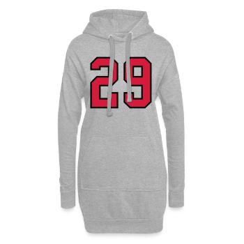 29 sports jersey football number new - Hoodie-Kleid - Grau meliert - Vorne