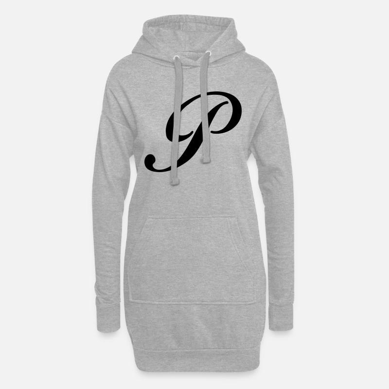 P - Hoodie-Kleid - Grau meliert