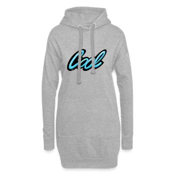 Cool - Graffiti - Sweat-shirt à capuche long Femme - gris chiné - Devant