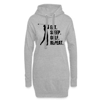 Golf Golfspieler Spruch Golfball Golfschläger - Hoodie-Kleid - Grau meliert - Vorne