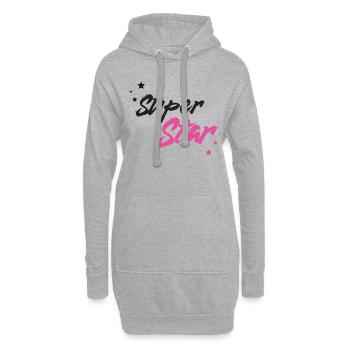 Super Star - Hoodie-Kleid - Grau meliert - Vorne