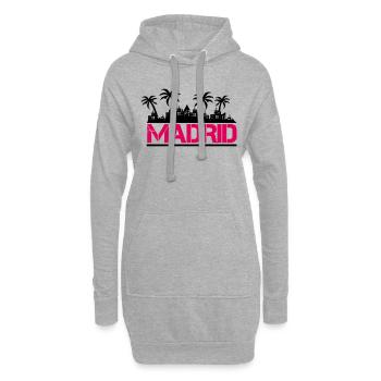 madrid - Hoodie-Kleid - Grau meliert - Vorne