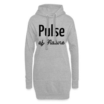 love beat adventure fun awesome geek heart sound - Hoodie-Kleid - Grau meliert - Vorne