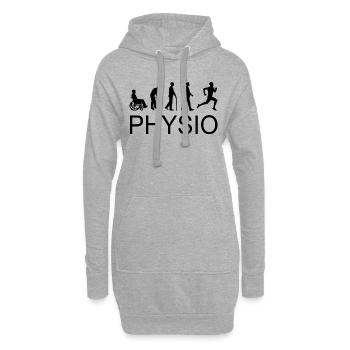 physio schwarz - Hoodie-Kleid - Grau meliert - Vorne