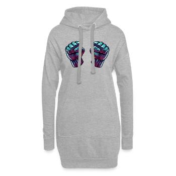 Faust Bande dessinée 2 - Sweat-shirt à capuche long Femme - gris chiné - Devant
