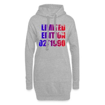 35e anniversaire Edition limitée 02/1990 - Sweat-shirt à capuche long Femme - gris chiné - Devant
