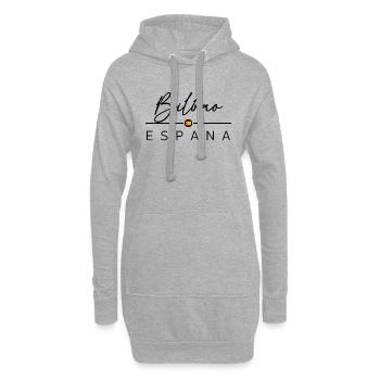 Spain - Bilbao - Spanien - Espana - Hoodie-Kleid - Grau meliert - Vorne