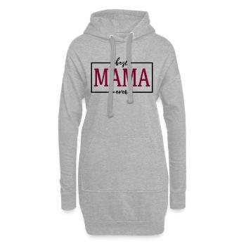 La meilleure maman - Sweat-shirt à capuche long Femme - gris chiné - Devant