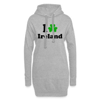 Ireland - Sweat-shirt à capuche long Femme - gris chiné - Devant