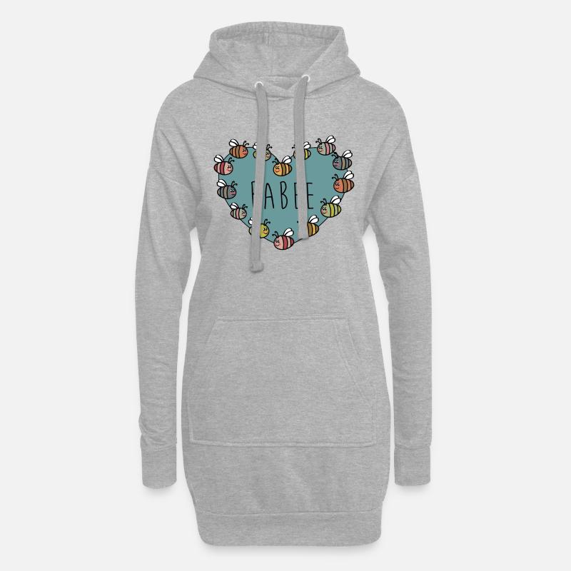 Babee - Hoodie-Kleid - Grau meliert