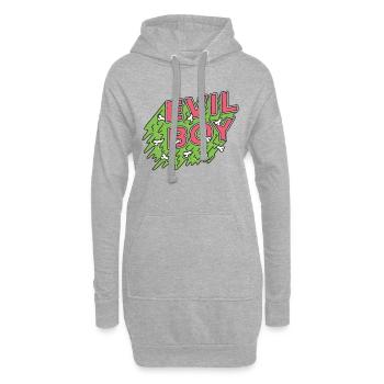 schlechter Junge - Hoodie-Kleid - Grau meliert - Vorne