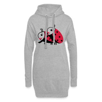 Coccinelle - Sweat-shirt à capuche long Femme - gris chiné - Devant