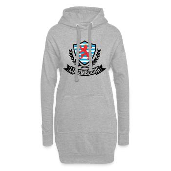 Luxembourg - Sweat-shirt à capuche long Femme - gris chiné - Devant