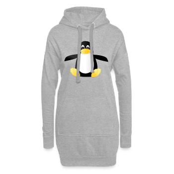 penguin202 - Hoodie-Kleid - Grau meliert - Vorne