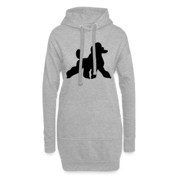Pudel - Hoodie-Kleid - Grau meliert - Vorne