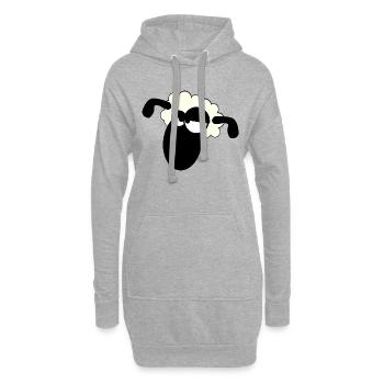 sheep schaf lamm lamb animal tiere6 - Hoodie-Kleid - Grau meliert - Vorne