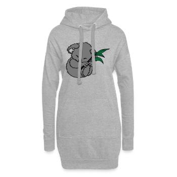Koala - Hoodie-Kleid - Grau meliert - Vorne