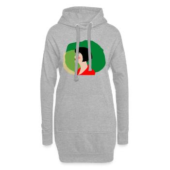 Amelie - Hoodie-Kleid - Grau meliert - Vorne