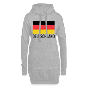 Deutschland - Hoodie-Kleid - Grau meliert - Vorne