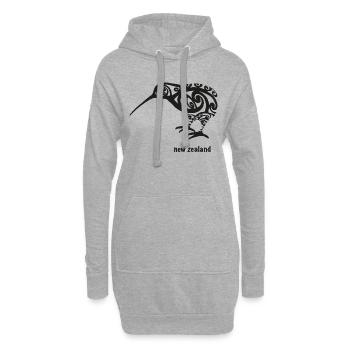 Neuseeland - Hoodie-Kleid - Grau meliert - Vorne