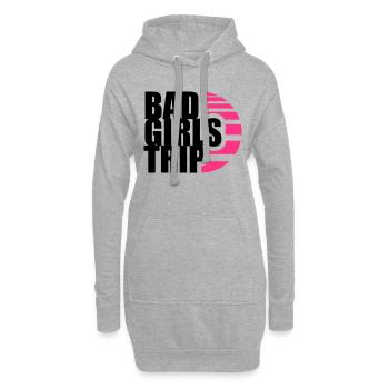 sonne schwarz team crew boese bad gefaehrlich on t - Hoodie-Kleid - Grau meliert - Vorne