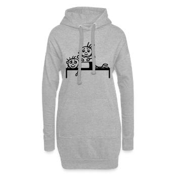 Physiotherapie - Hoodie-Kleid - Grau meliert - Vorne