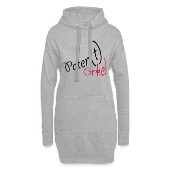 Parrain - Sweat-shirt à capuche long Femme - gris chiné - Devant