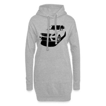 poussette voiture - Sweat-shirt à capuche long Femme - gris chiné - Devant